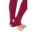 thumbnail image 3 of Vivian's Fashions Long Leggings - Cotton/Stirrup (Junior and Junior Plus Sizes), 3 of 3