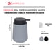 thumbnail image 3 of Namaro Design Dispensador De Jabón Gris/negro Osaka, 3 of 4
