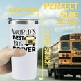 thumbnail image 3 of Onebttl School Bus Driver Appreciation Gifts for Women, Men - World''s Best Bus Driver - 20oz/590ml Stainless Steel Insulated Tumbler - Thank you Gifts for School Bus Driver, 3 of 6