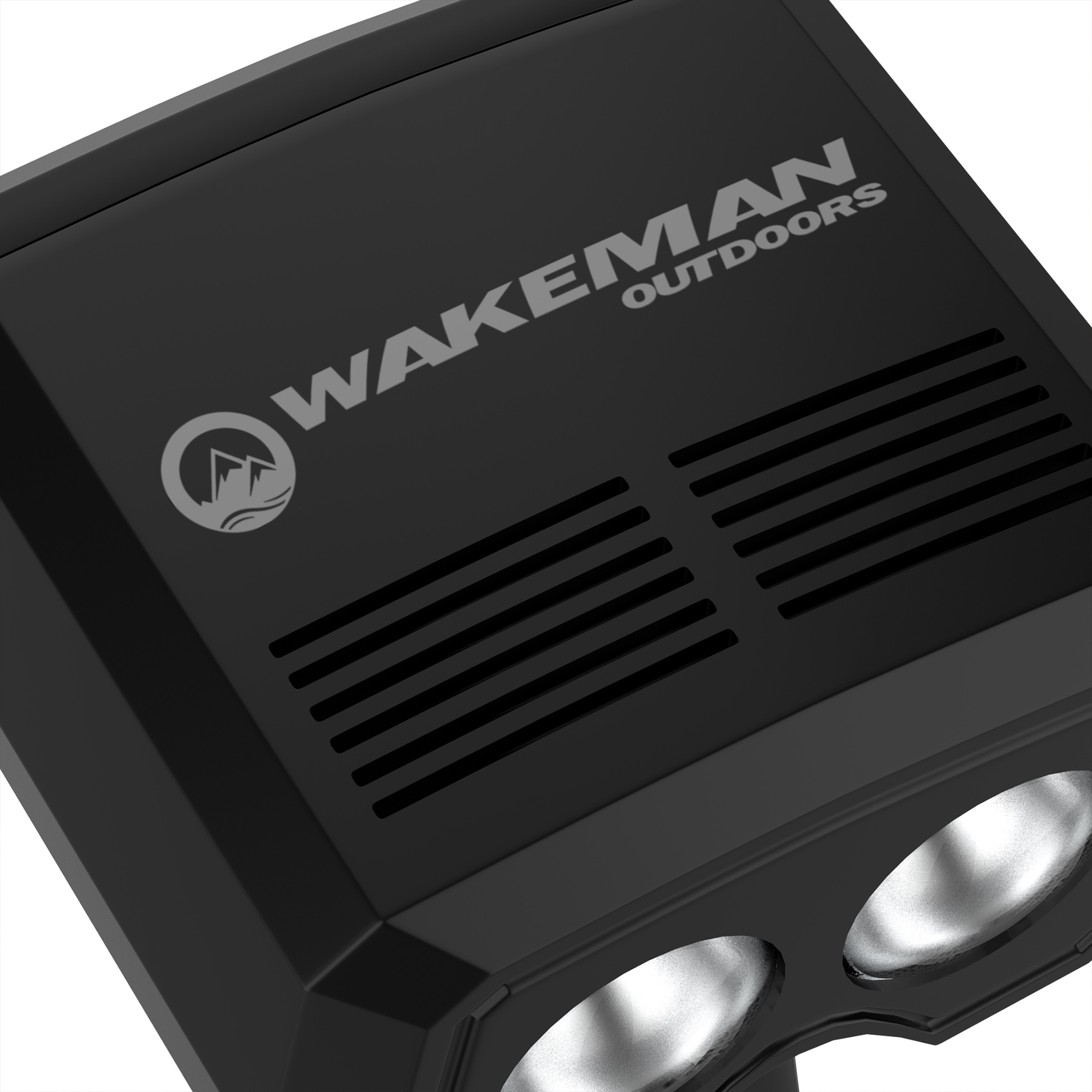 Bike Light-LED Front Bicycle Headlight-Bright USB Rechargeable Handlebar Lamp, 360° Mobility, Detachable, Compact for Road Safety by Wakeman Outdoors