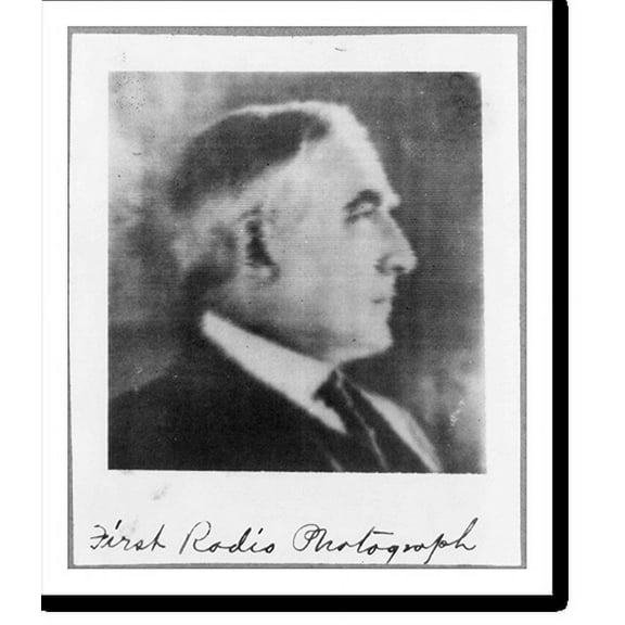 Historic Print, First radio photograph, 16" x 20"