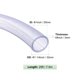 thumbnail image 3 of Uxcell tubo de 1" ID x 1 1/4" OD, 25 pies de manguera flexible trenzada clara de alta presión para agua, aceite, líneas de aire de dispensación, 3 of 7