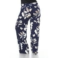 thumbnail image 4 of White Mark Women's Plus Size Hawaiian Flower Palazzo Pants, 4 of 5