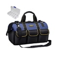 thumbnail image 2 of Riñonera para herramientas de jardinería con bolsillos múltiples, riñonera de almacenamiento para electricista, bolsa de herramientas para llave , 17in azul DYNWAVEMX Bolsa de cinturón, 2 of 8