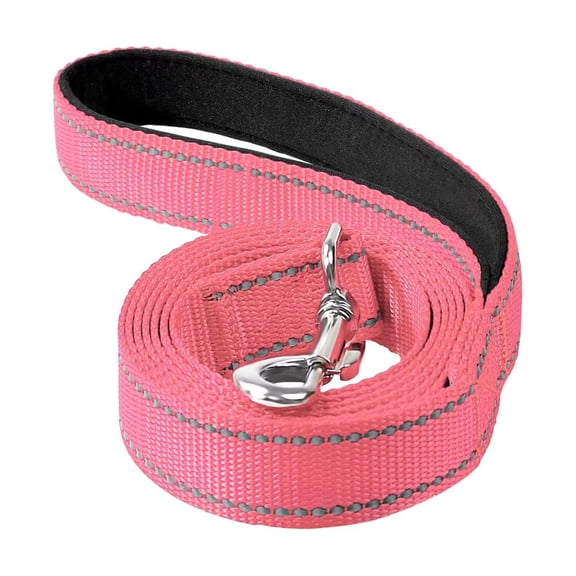 YIFAEUX Heavy Duty Dog Leash for Large Medium Dogs Reflective Nylon Pet Lead with Soft Padded Handle for Walking Training