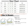 thumbnail image 2 of Hjlmsx Women's Front Closure Bra Lace Embroidery No Underwire Bra Full Coverage Push Up Bralette Support Everyday Bra 2 Pack, 2 of 4