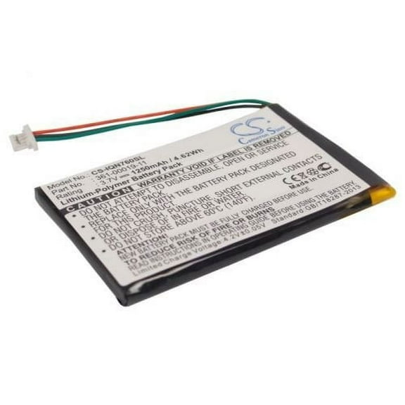 361-00019-11 Battery for Garmin Nuvi 760, 1250mAh