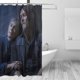 thumbnail image 3 of Cortina de ducha de tela de poliéster impermeable The Walking Dead, decoración de baño, kit de cortina de ducha con ganchos, 72 x 72 pulgadas, 3 of 7