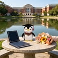 thumbnail image 6 of Plush Penguin Stuffed Animal Doll for Man Women Girls Boys Graduation Congratulatory Party Gifts, 8.7in, 6 of 6