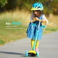 thumbnail image 3 of RideVOLO K01 Trottinette à Propulsion Adaptée aux 3-8 Ans, Roues en PU Clignotantes, 3 Hauteurs Réglables, Roulements de Roues ABEC-7, Plateau Extra-Grand de 5,1 Pouces, Charge Max 110 Lb (Violet), 3 of 9