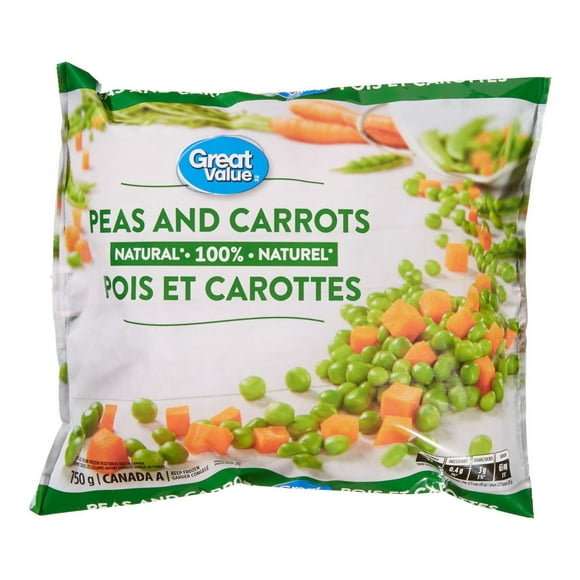 Great Value Peas and carrots, 750 g