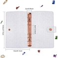 thumbnail image 5 of 2-Ring Clear Binder Covers, Personal A6 Transparent PVC Binder Cover Notebook Shell Round Ring Binder Cover, Refillable Loose Leaf Journal, 5 of 5