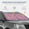 thumbnail image 2 of Lsque Yellow Lemon And Orange 2 PCS Windshield Sun Shade | CarFoldable Window Covers | Car Accessories Reflect UV for Universal Cars SUV Truck | Small, 2 of 7