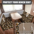 thumbnail image 2 of XYZCANDO Flower Skull RV Dinette Cushion Covers Washable Camper Decor Universal Bench Cushion Comfortable Furniture Covers for Sofa and Loveseat Soft Slipcovers for RV Camper Car Bench, 2 of 7