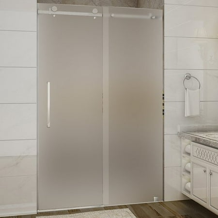 Aston Moselle 48 X 75 Single Sliding Frameless Shower Door