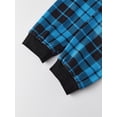 thumbnail image 6 of Family Matching Christmas Pajamas Set Plaid and Letter Print Holiday Pajamas Sleepwear Dad Mom PJs, 6 of 10