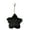 Black, variant on Lovely Plush Five-pointed Star Charm Keychains Cute Plush Ornament Pendant Car Keyring Backpack Decoration Bag Charm