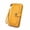 Yellow, variant on RFID Blocking Leather Wallet, Women's Multi Card Case Purse Wristlet, Secure Zipper Pocket for Cards Cash Phone, 1 Count