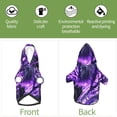 thumbnail image 4 of Yiaed Purple Pattern White Tiger Print Dog Hoodie Security Pet Dog Costume Pets Dog Hoodie Sweatshirt with Pocket for Small Dogs-X-Small, 4 of 5