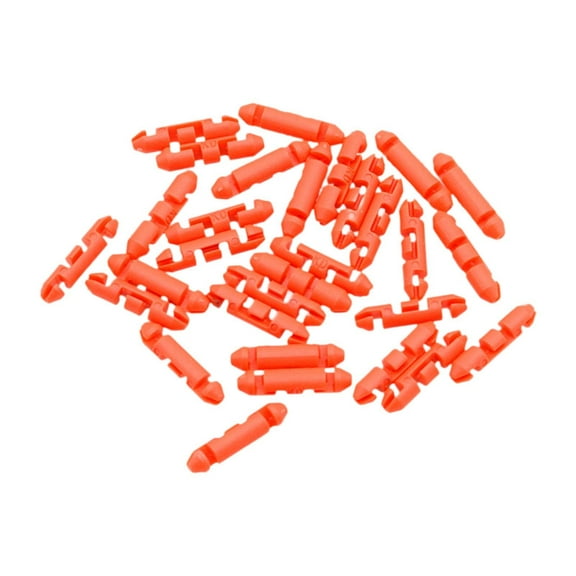 harayaa 30 Pieces Fishing Line Stoppers 0.8 inch Auto Stopper Beads for Braided Line