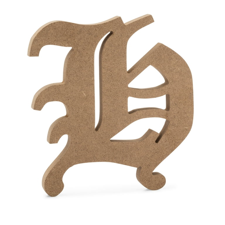 JoePaul's Crafts Large Wooden Letters - 12 - N - Premium