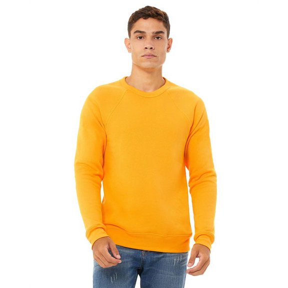 Unisex Sponge Fleece Crewneck Sweatshirt - GOLD - L