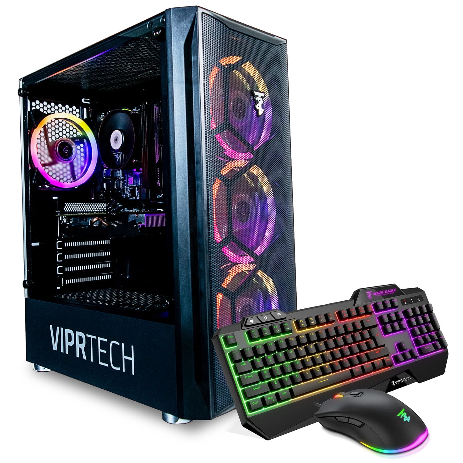 ViprTech Bandit Intel Core i7 Gaming PC with AMD RX 580 8GB, 16GB RAM, 1TB SSD, WiFi, Bluetooth - White Tower - Walmart.com ViprTech Bandit Intel Core i7 Gaming PC with AMD RX 580 8GB, 16GB RAM, 1TB SSD, WiFi, Bluetooth - White Tower - Walmart.com