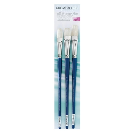 UPC: 0014173365330 | Grumbacher Academy Hog Bristle Brush Set #1