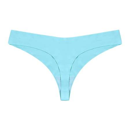 

RPVATI Womens Quick Dry Underwear Panties Sexy Solid Low Waist Breathable G-String Thong