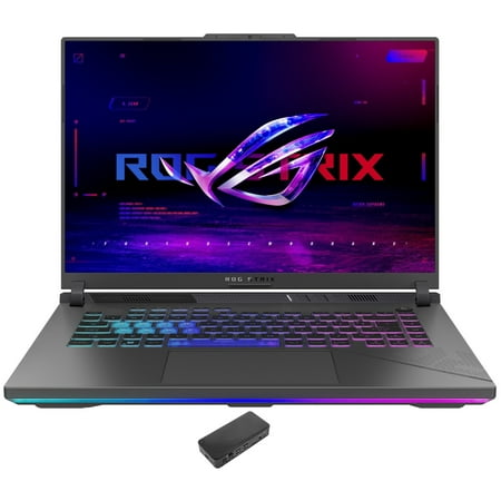 ASUS ROG Strix G16 G614 Gaming Laptop (Intel i9-14900HX 24-Core, 16.0in 240 Hz Wide QXGA (2560x1600), GeForce RTX 4060, 16GB DDR5 5600MHz RAM, 1TB PCIe SSD, Backlit KB, Win 11 Pro) with USB-C Dock