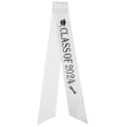 thumbnail image 1 of Shisuyan Graduation Season Shoulder Strap Graduation Sash Silver Black Text 1Set 63X3.7X0.04In, 1 of 8