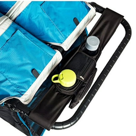 BEST DOUBLE STROLLER ORGANIZER for Smart Moms, Fits Both Double & Single Strollers, Deep Cup Holders, Extra Storage Space for iPhones, Wallets, Diapers, Books, & Toys, The Perfect Biy Shower (Best Baby Stroller For Nyc)