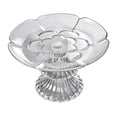 thumbnail image 2 of Plastic Serving Trays,Transparent Petal Shaped Plastic Serving Platter with Base,Clear Flower Shape Fruit Pedestal Dish,Reusable Clear Pedestal Candy Dessert Tray,Decorative Fruit Pedestal Plate, 2 of 4