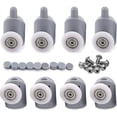 thumbnail image 1 of 8 Pcs Rouleau de Rouleau 23mm pour Porte de Douche, Rouleaux de Porte Coulissante de Salle de Bain, 1 of 4