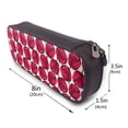 thumbnail image 3 of Lsque Tulips Flowers Printed Big Capacity PU Leather Pencil Case Large Pencil Pouch Stationery Pen Bag Pencil Holder for Teen, 3 of 6