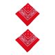 thumbnail image 3 of Greeniant Unisex Poliéster Turbante Bandana Chic Bufanda Cuadrada Paisley Estampado Diadema Senderismo Moderno Pañuelo Regalos Rojo Rojo 2Conjunto, 3 of 6
