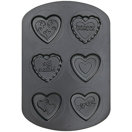 Wilton W1068CP Valentine Non-Stick Pan-6 Cavity