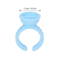 thumbnail image 5 of Eyelash Extension Glue Cups, Finger Holder Remove Excess Glue Strong Flexibility Glue Rings Blue 100pcs for Eyelash Extensions, 5 of 5