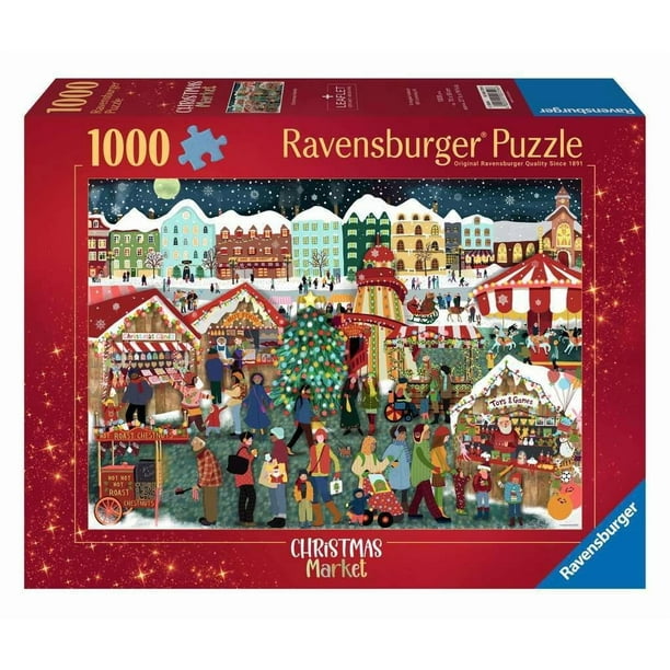 Rompecabezas Ravensburger Christmas Market 1000 piezas