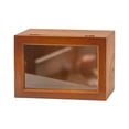 thumbnail image 1 of jifeng Wooden Display Box Protection Showcase with Clear Window Desktop Storage Cabinet L, 1 of 9