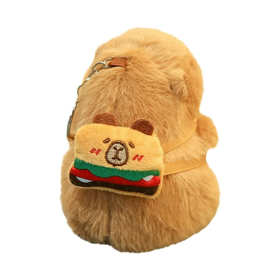 Capybara Plush Keychain Set - Cute Stuff Kawaii Pendant Series, Cute Stuffed Animal Bag Charm Plush Stuffed Toys Soft Throw Pillow Decorations