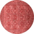 thumbnail image 1 of Ahgly Company Indoor Round Oriental Red Industrial Area Rugs, 7' Round, 1 of 4