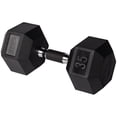 thumbnail image 1 of PRISP Rubber Encased Hex Dumbbell - Cast Iron Hand Weight for Home Gym, Exercise and Fitness with Rubber Grip; Sold Individually, 1 of 8