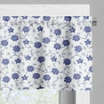 thumbnail image 5 of Ambesonne Blue Valance & Curtain, Chinese Floral Nature, 55"x45", Violet Blue White, 5 of 6