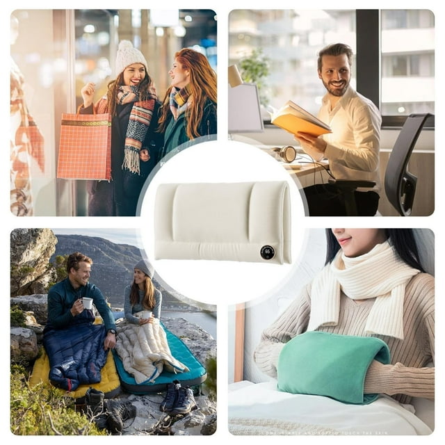 Pochette Chauffe-Mains en Velours Chauffée Chauffe-Mains Pochette Rechargeable Rechargeable Bloc Chauffant pour les Mains Réutilisable Poche Chauffe-Mains Mini Chauffe-Mains pour Micro-Ondes Paquets Froids Instantanés Coussin Chauffant Réutilisable pour les Mains