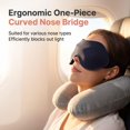 thumbnail image 2 of FACEMOON 100% Blackout Sleep Mask for Side Sleepers Zero Pressure 3D Design Eyelash Friendly Breathable Comfort, 2 of 8
