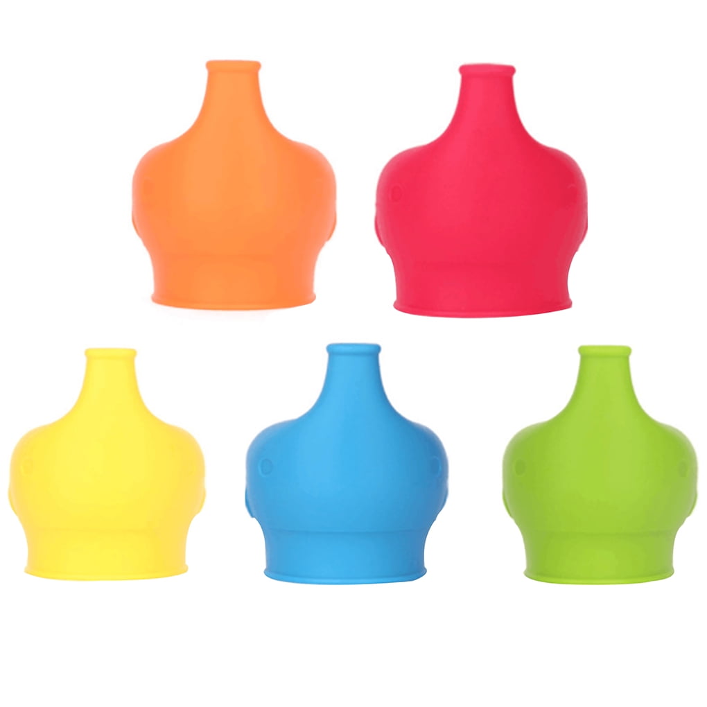 Silicone Sippy Cup Lid for Babies Toddlers Anti-scalding Spill Proof Bottle Cup Lid - Blue