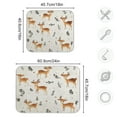 thumbnail image 3 of Kitchen Drying Mat 16x18In Drying Dish Mat Dish Drying Mats Kitchen Countertop Multi-Function Drain Drying Mat Kitchen Table Yellow Deer Seamless, 3 of 8