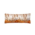 thumbnail image 3 of Orange Pumpkins Fall Body Pillow Cover 20x54, Thanksgiving Eucalyptus Leaves Wooden Decorative Pillowcase with Zipper, Microfiber Pillow Protector, Soft Breathable Long Lumbar Pillowcases for Women, 3 of 9