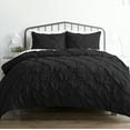 thumbnail image 3 of Noble Linen's 3 Piece Pinch Pleat Duvet Cover Set, 3 of 7
